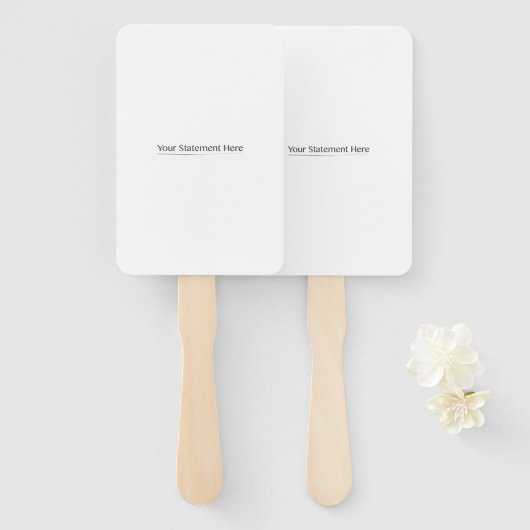 テンプレートのサイズを変更するテキストをここに挿入する， Whites Tra ハンドファン (正面&裏面)