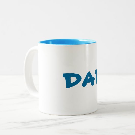 テンプレートのパパのpère Uは色のフォントスタイルを変えることができます ツートーンマグカップ (正面左)