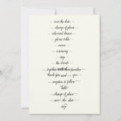 テンプレートのフォント交換 招待状 (正面)