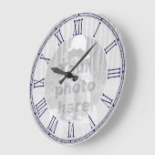 テンプレートのローマ数字の壁時計 ラージ壁時計 (傾斜)