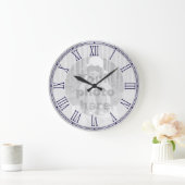 テンプレートのローマ数字の壁時計 ラージ壁時計 (ホーム)