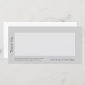 テンプレートの悔やみや弔慰は感謝していしています2つはお気に入りのなイメージを加えます サンキューカード (正面/裏面)