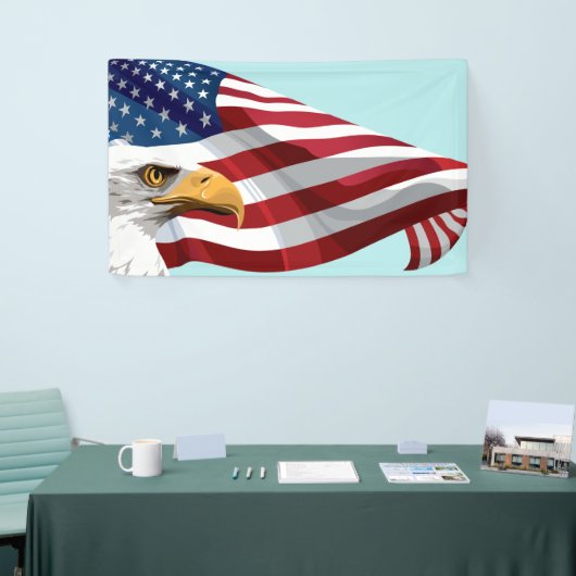 テンプレートの旗およびワシ 横断幕 (トレードショー)