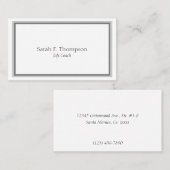 テンプレートの生命コーチのシンプルな端正及びきれい- 名刺 (正面/裏面)