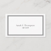 テンプレートの生命コーチのシンプルな端正及びきれい- 名刺 (正面)