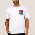 テンプレートの白カスタムいアップロード画像ロゴの追加 Tシャツ<br><div class="desc">テンプレートカスタムホワイトのアップロード画像ロゴを追加Photo Sport-Tek競合他社Tシャツ。</div>