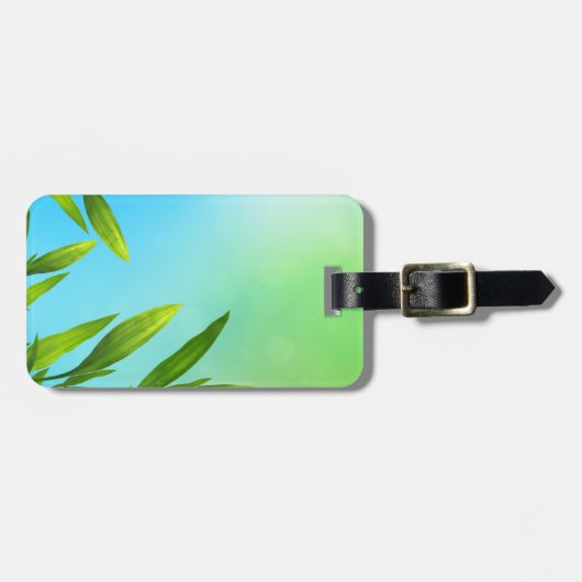 テンプレートの荷物のラベル ラゲッジタグ (正面横)