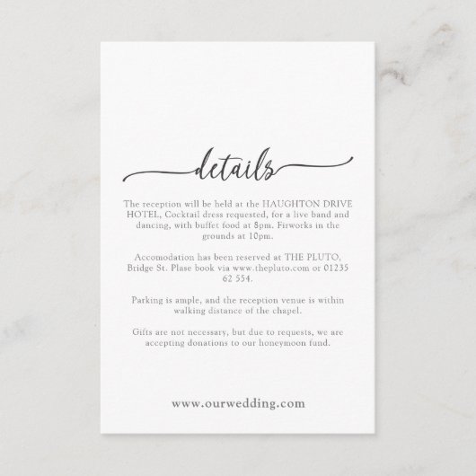 テンプレートの詳細 9 エンクロージャーカード (正面)