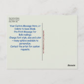 テンプレートはがきオリジナルアートレインボー ポストカード (裏面)