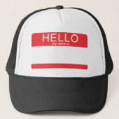 テンプレートはこんにちは私の名前あります キャップ (正面)