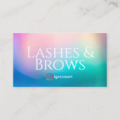 テンプレートまつ毛QRコード 名刺 (裏面)