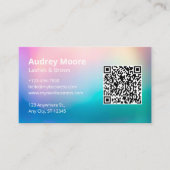 テンプレートまつ毛QRコード 名刺 (正面)