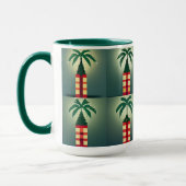 テンプレートを写真と挨拶でミュートする マグカップ (左)