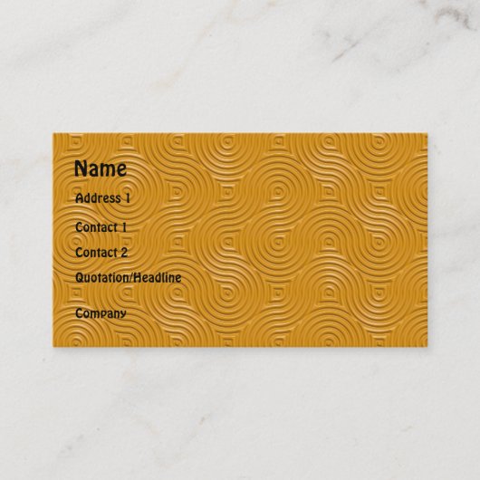 テンプレートを繰り返すゴシック様式リングや輪 名刺 (正面)