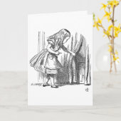 テンプレートアリスがドアを探す カード (黄色い花)