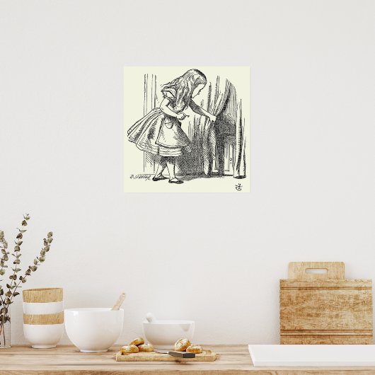 テンプレートアリスがドアを探す ポスター (キッチン)