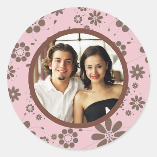 テンプレートイベント結婚及び封筒用シール ラウンドシール (正面)