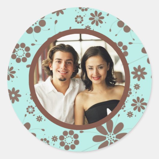 テンプレートイベント結婚及び封筒用シール ラウンドシール (正面)