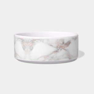 テンプレートエレガントバラ金ゴールドホワイトマーブルトレンディー ボウル
