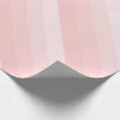 テンプレートエレガントピンクピーチカラートーンストライプズ ラッピングペーパー (角)