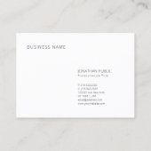 テンプレートエレガントプロフェッショナルモダンミニマル 名刺 (裏面)