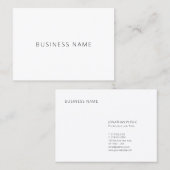 テンプレートエレガントプロフェッショナルモダンミニマル 名刺 (正面/裏面)