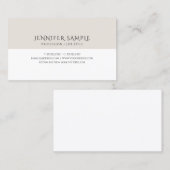 テンプレートエレガントモダンミニマルパーソナライズされたリスト 名刺 (正面/裏面)