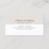 テンプレートエレガントモダンミニマルパーソナライズされたリスト 名刺 (正面)