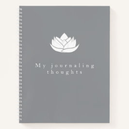 テンプレートエレガント白白紅蓮の花 ノートブック