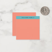 テンプレートエレガント色ミニマリスト ノートカード (正面/裏面インサイチュ)