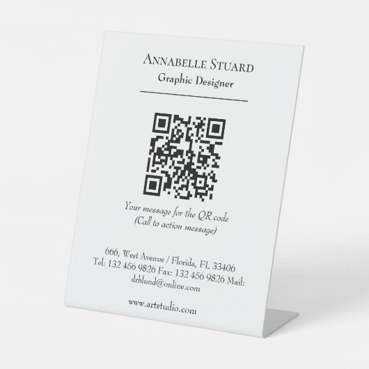 テンプレートオフィス用品デスクアクセサリ 台座サイン (正面)