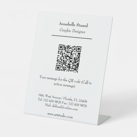 テンプレートオフィス用品デスクアクセサリ 台座サイン (正面)