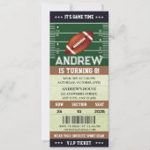 テンプレートカスタムアメリカンフットボールチケット誕生日 招待状 (正面)