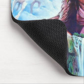 テンプレートカスタムインディアンの最高責任者ネイティブアメリカン マウスパッド (コーナー)