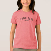 テンプレートカスタムキッズボモダンーズトライブレンドレッド トライブレンドTシャツ (正面)