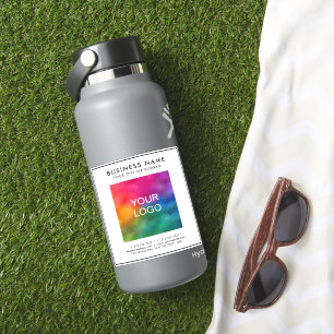 テンプレートカスタムビジネスロゴ文字ホワイトスモール シール