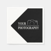 テンプレートカスタム事業会社が独自の会社を作成 スタンダードカクテルナプキン (正面)