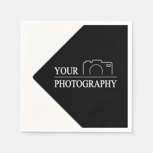 テンプレートカスタム事業会社が独自の会社を作成 スタンダードカクテルナプキン (正面)