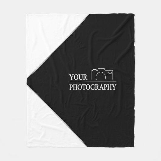 テンプレートカスタム事業会社が独自の会社を作成 フリースブランケット (正面)