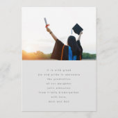 テンプレートカスタム写真高校卒業カード 案内状 (裏面)