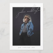 テンプレートカスタム写真高校卒業カード 案内状 (正面)