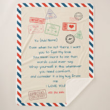 テンプレートカスタム文字シェルパブランケット – 愛するYou