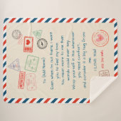 テンプレートカスタム文字シェルパブランケット – 愛するYou シェルパブランケット (正面(横))