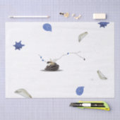 テンプレートカスタム沿岸海の海のミニマリスト 薄葉紙 (クラフト)