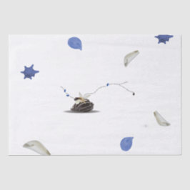 テンプレートカスタム沿岸海の海のミニマリスト 薄葉紙