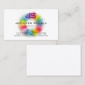 テンプレートカラフルモノグモダンラムプロフェッショナル 名刺 (正面/裏面)