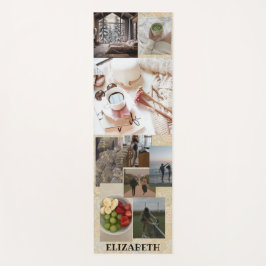 テンプレートコラージュ名前をカスタムするかわいい ヨガマット