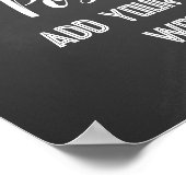 テンプレートシャルボード独自のポスタープリント ポスター (角)