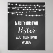 テンプレートシャルボード独自のポスタープリント ポスター (正面)