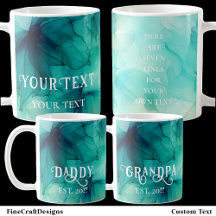 テンプレートティール（緑がかった色）グリーンウォーター色名前をカスタムするメッセージ